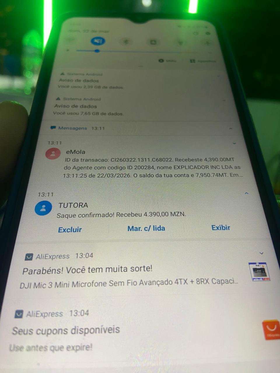 Comprovativo de levantamento eMola